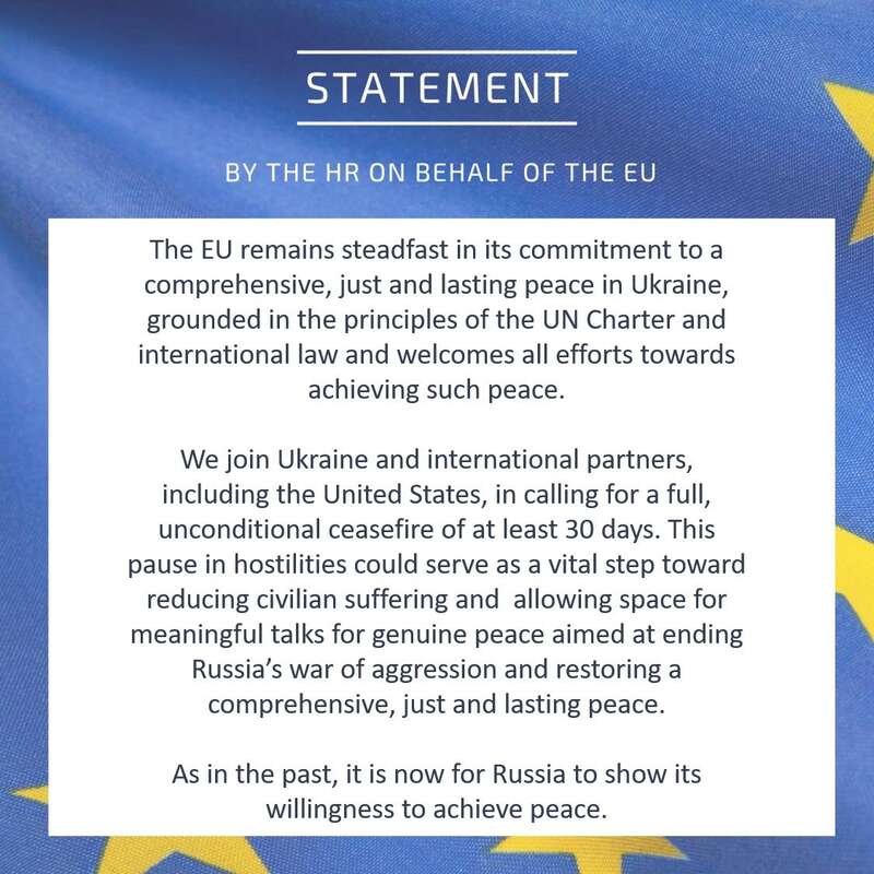 ЄС підтримав 30-денне перемир’я: тепер черга за Росією dqxikeidqxitkant