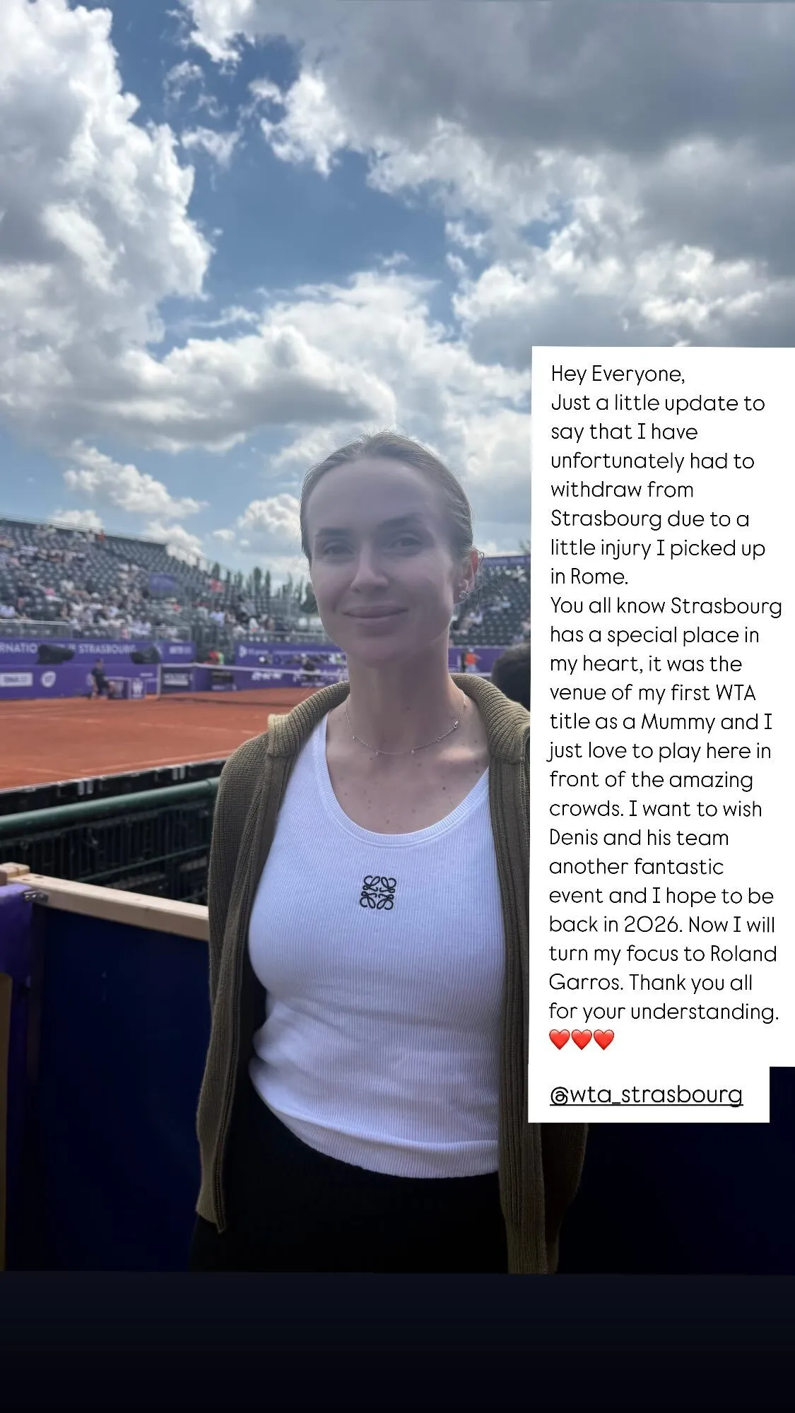 Світоліна відмовилася виступати і знялася з турніру в Страсбурзі. Названо причину dqxikeidqxiqqeant