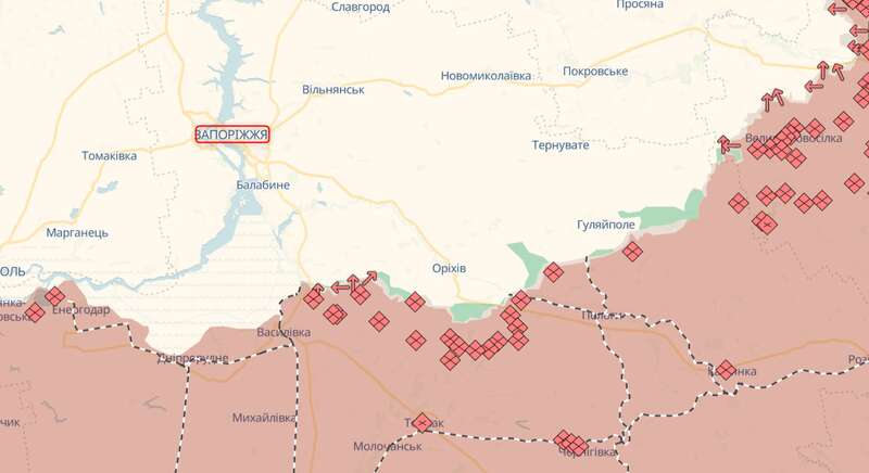 Окупанти здійснили понад 400 ударів по Запорізькій області, є постраждалі. Фото dqxikeidqxiqqeant