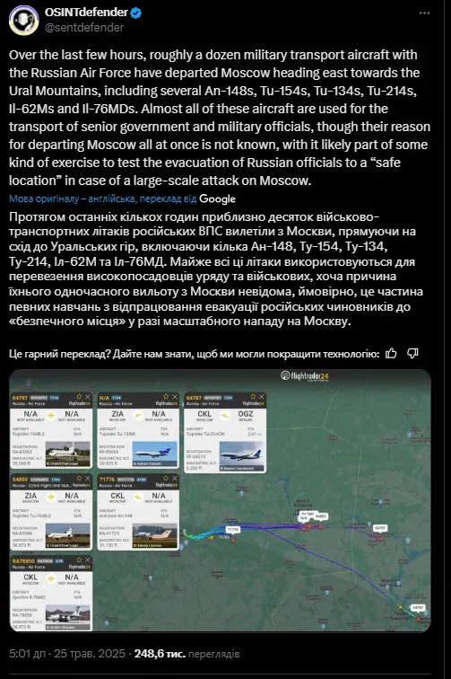 У Росії обстріляли свій же військовий літак, але це був не Ту-160: з’ясувалися подробиці dqxikeidqxitkant