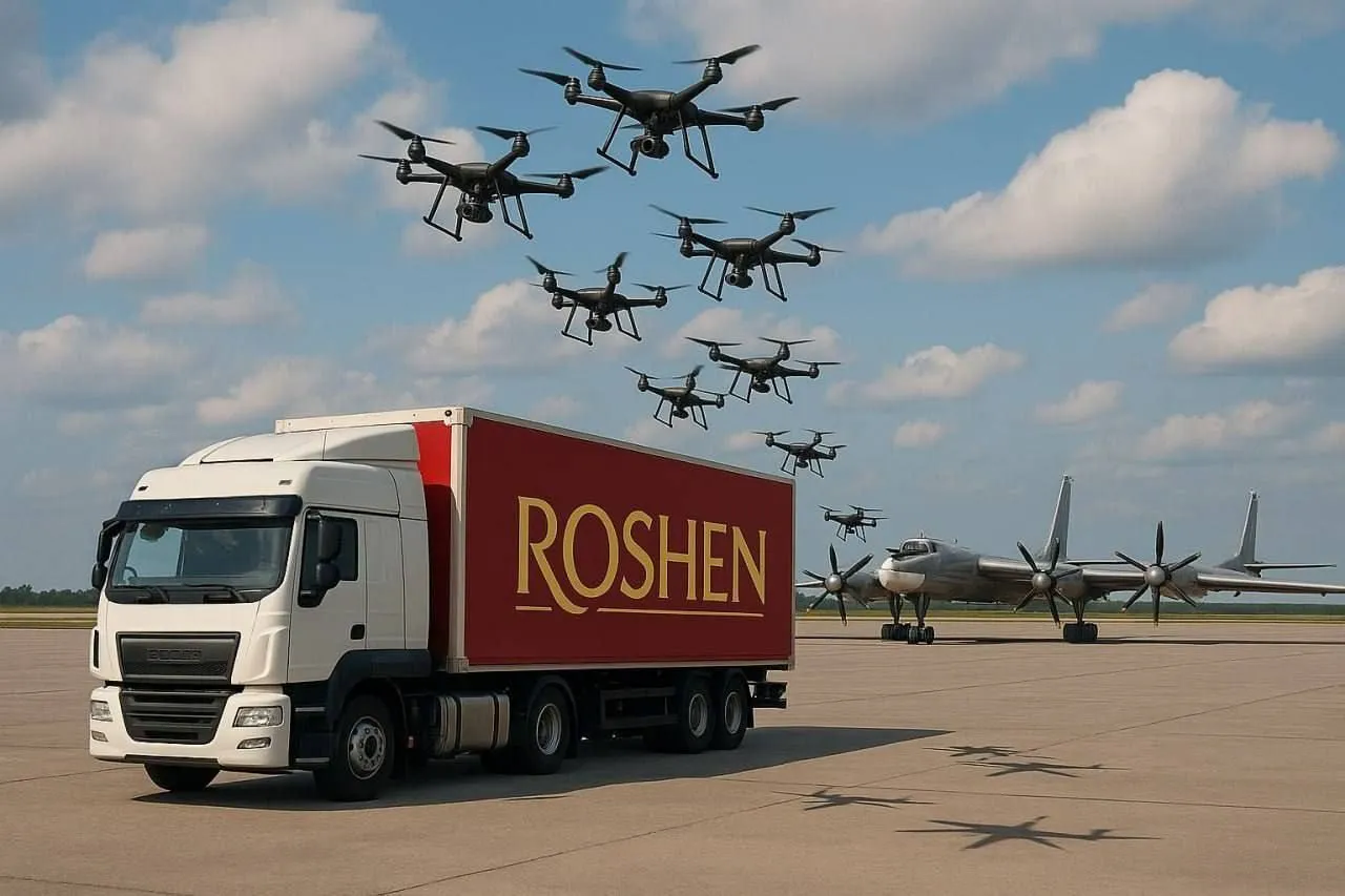 Фура компанії Roshen - атака БПЛА на Росію