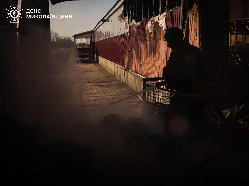 Армия России атаковала Николаевщину двумя ракетами: возник масштабный пожар. Фото