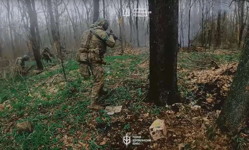 У ГУР показали архівні кадри боїв Російського добровольчого корпусу на Харківщині. Відео