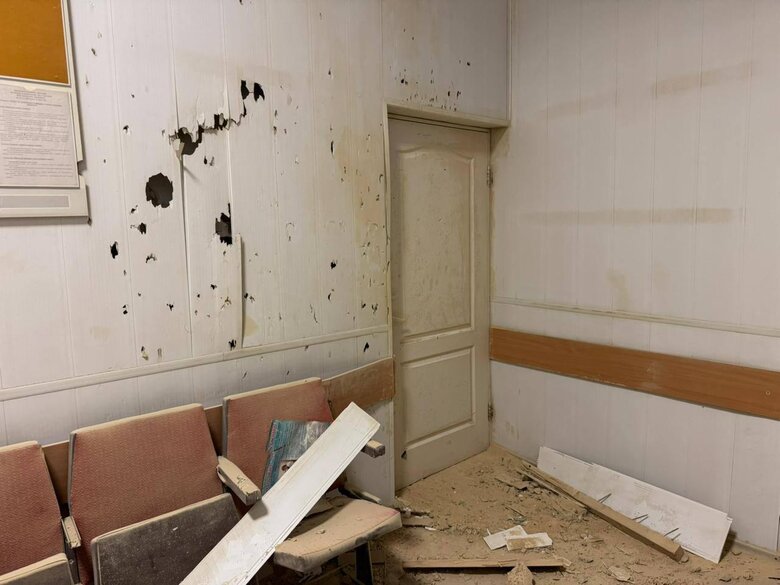 hospital in Kherson after the shelling