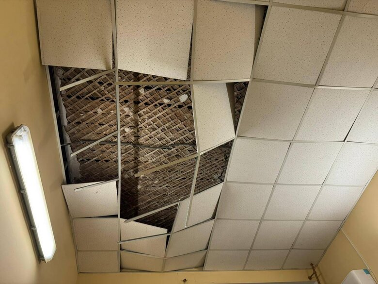 hospital in Kherson after the shelling