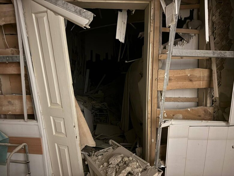 hospital in Kherson after the shelling