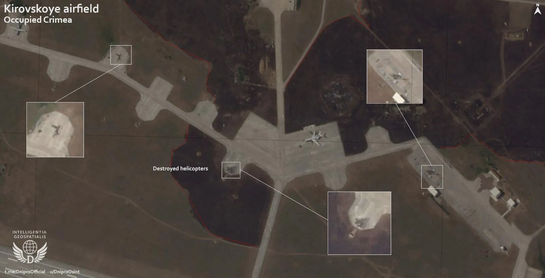There are signs of damage and fire: satellite images of the aftermath of the attack on the airfield appeared dqxikeidqxitkant