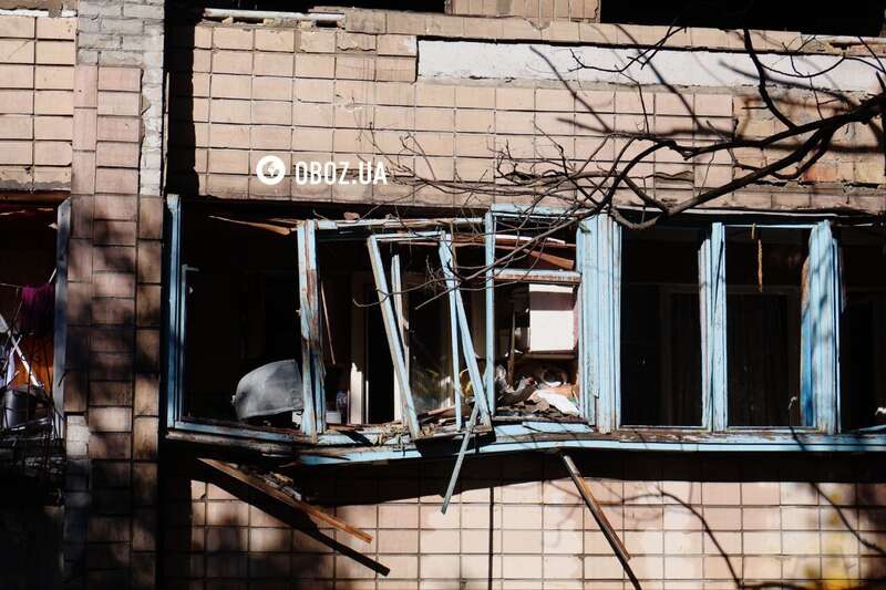 The impact blew out windows, apartments burned from the inside: new photos and videos of the aftermath