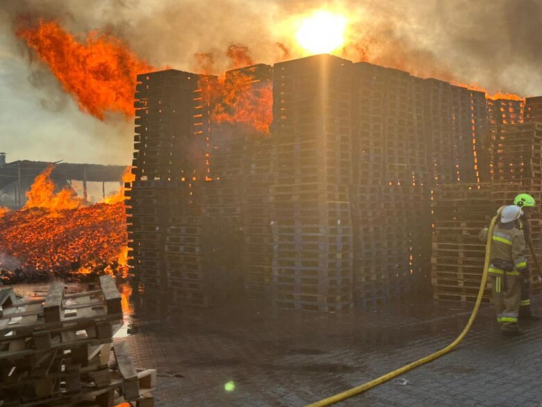 fire at the enterprise in Trebukhiv