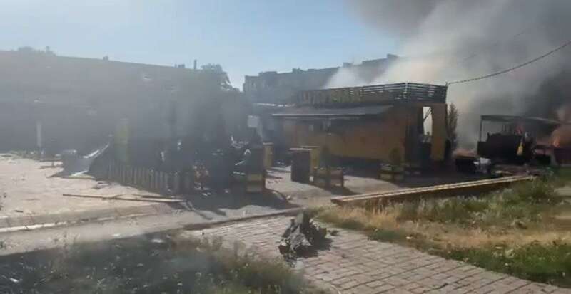 Russians struck a store in Dobropillia (photo) photo 1