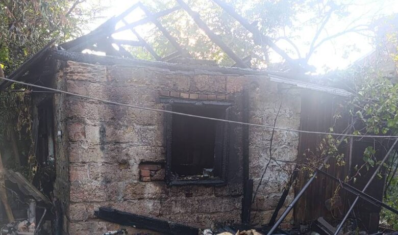 Nikopol region after shelling