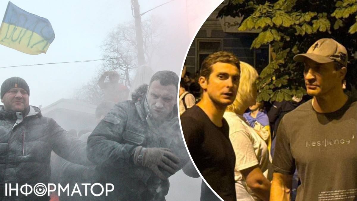 У соцмережах нагадують про інцидент січня 2014-го, коли невідомі розпилили Кличкові в обличчя із вогнегасника, коли він намагався розняти бійку між протестувальниками й силовиками dqxikeidqxitkant