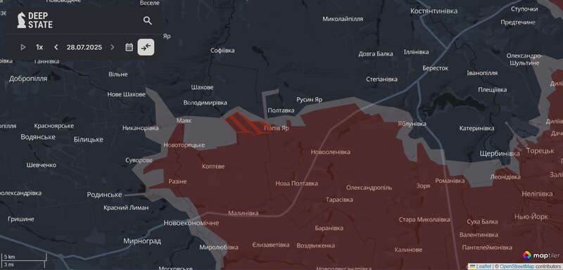 Russian advancement in the Donetsk region dqxikeidqxitkant