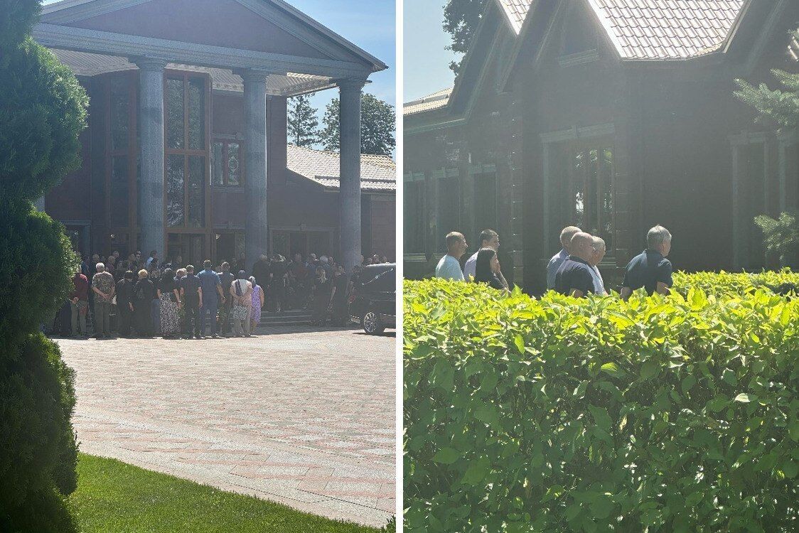 Photo from the burial of Leonid Yakovyshyn