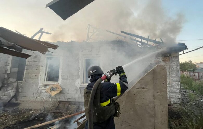 Никопольщина после обстрела