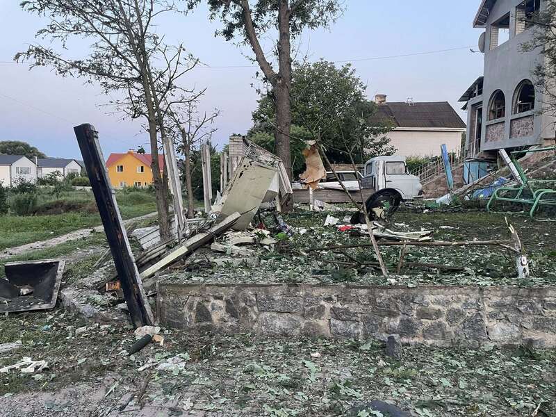 Будинок рестораторки Січкар був пошкоджений внаслідок російської атаки на Київщину. Фото