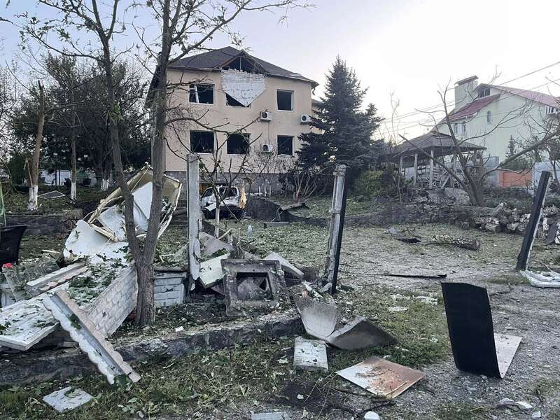 Будинок рестораторки Січкар був пошкоджений внаслідок російської атаки на Київщину. Фото