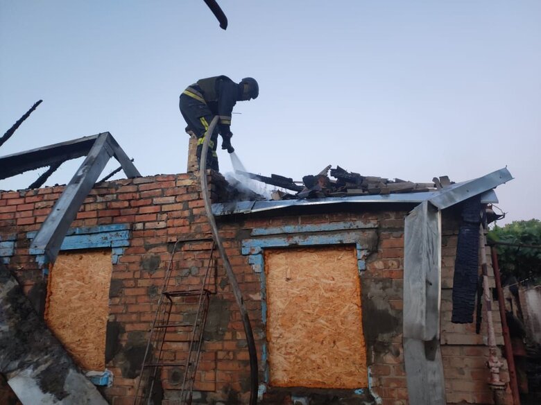 Nikopol region after shelling dqxikeidqxitkant