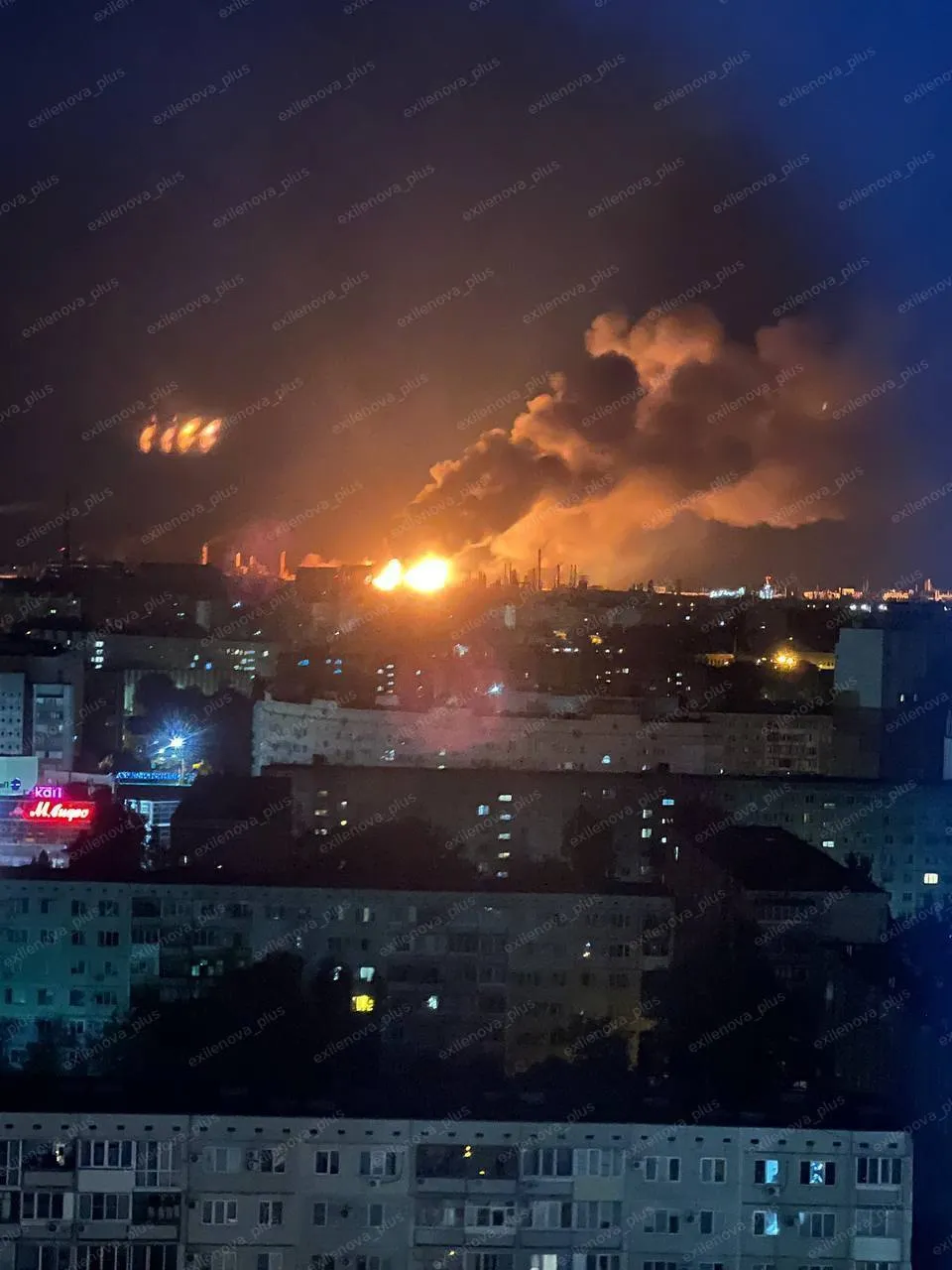 Volgograd was attacked by drones: the OR was hit, a fire broke out. Photo and video