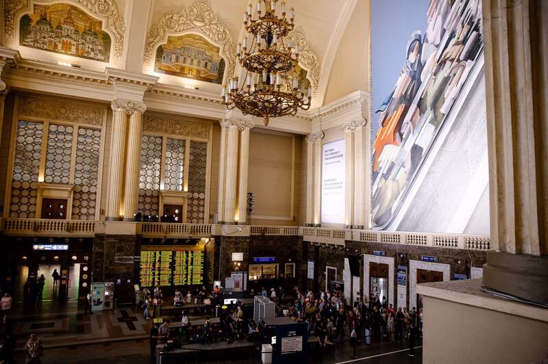 Картина Лесі Хоменко Рух Фото: Укрзалізниця dqxikeidqxitkant