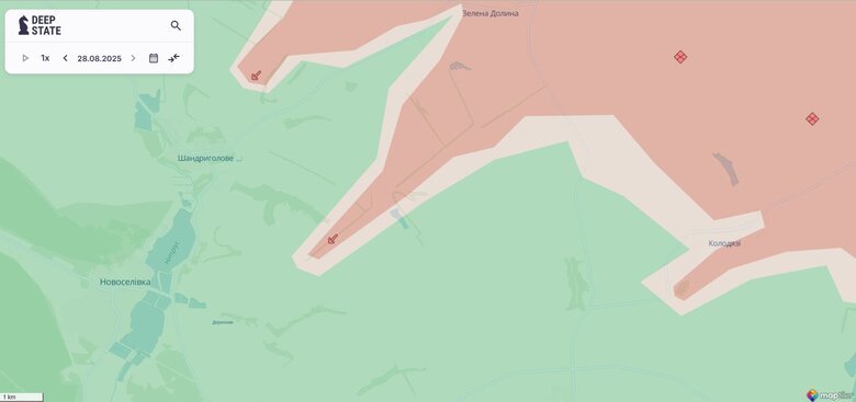 Enemy advancement in Donetsk region
