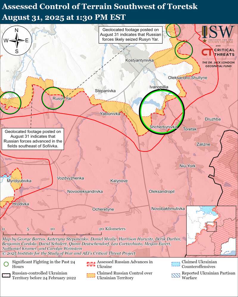 Армія РФ наступає по всіх напрямках фронту, але просування не має – ISW