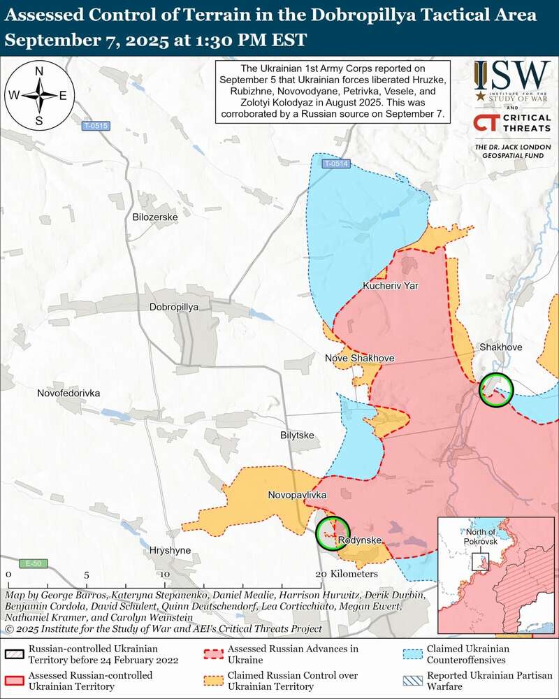 Українські війська просунулися на напрямку Костянтинівка-Дружківка та в районі Добропілля: аналіз ISW. Карта