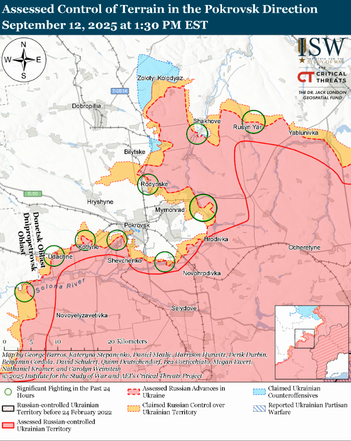 Армія РФ атакує по всіх напрямках фронту, але безрезультатно: карти ISW