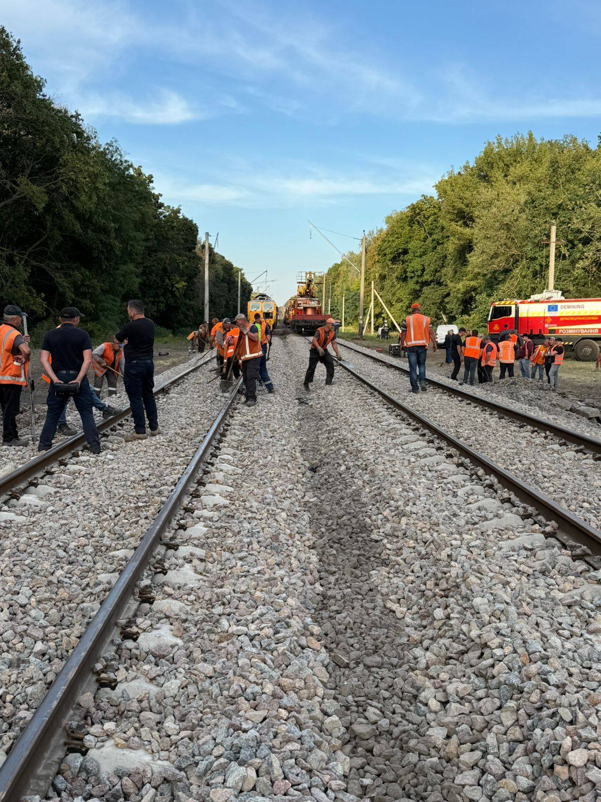 Record result: train traffic restored in Kyiv region after explosions. Photo