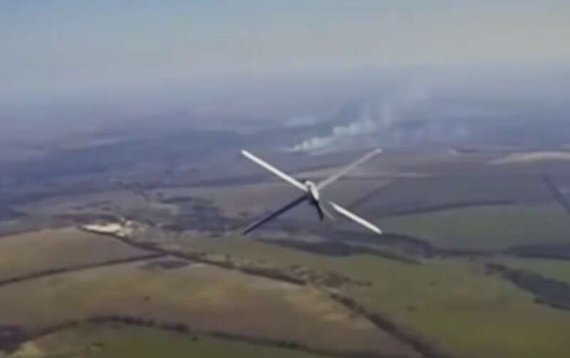 A video of the downing of Russian drones has surfaced online