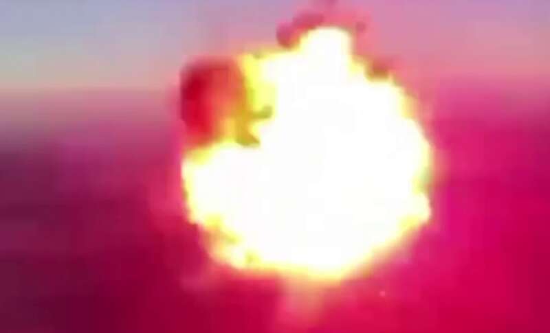 A video of the downing of Russian drones has surfaced online