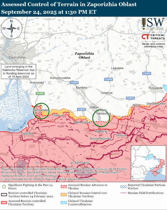 Войска РФ готовятся к наступлению на Херсонщине: карты ISW