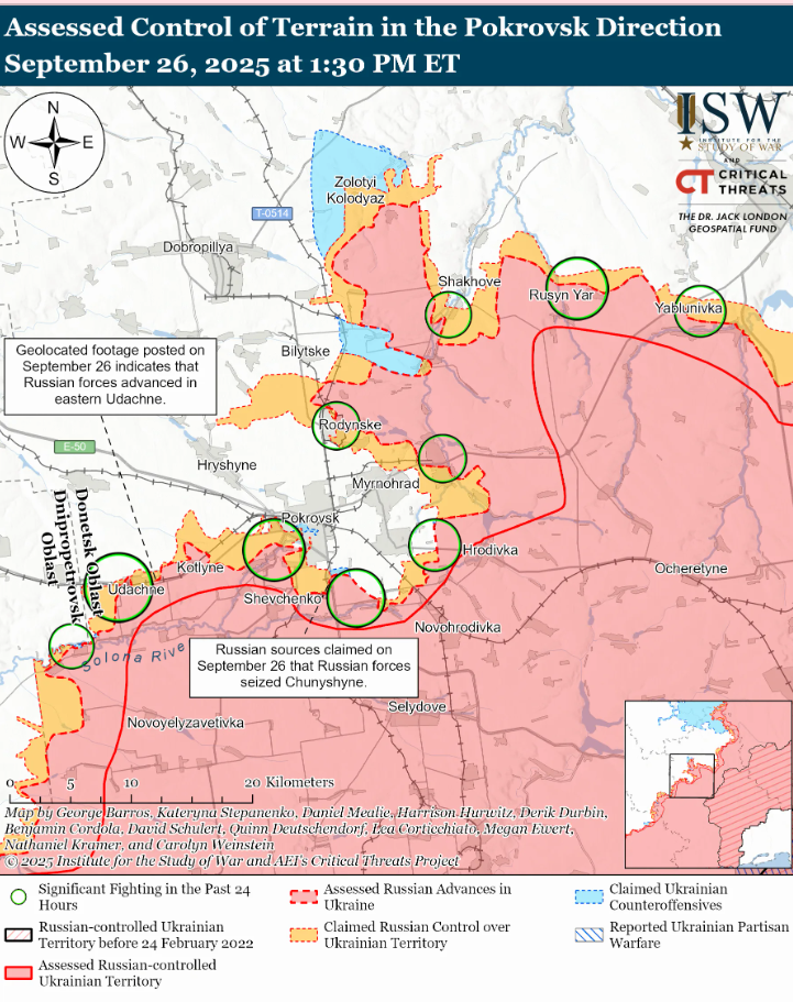 ВСУ продвинулись на направлении Константиновка-Дружковка, враг пошел вперед под Покровском: карты ISW