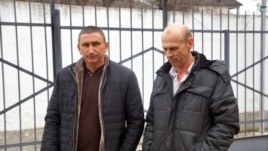 Родственники Николая Карпюка, приехавшие на суд в Грозный